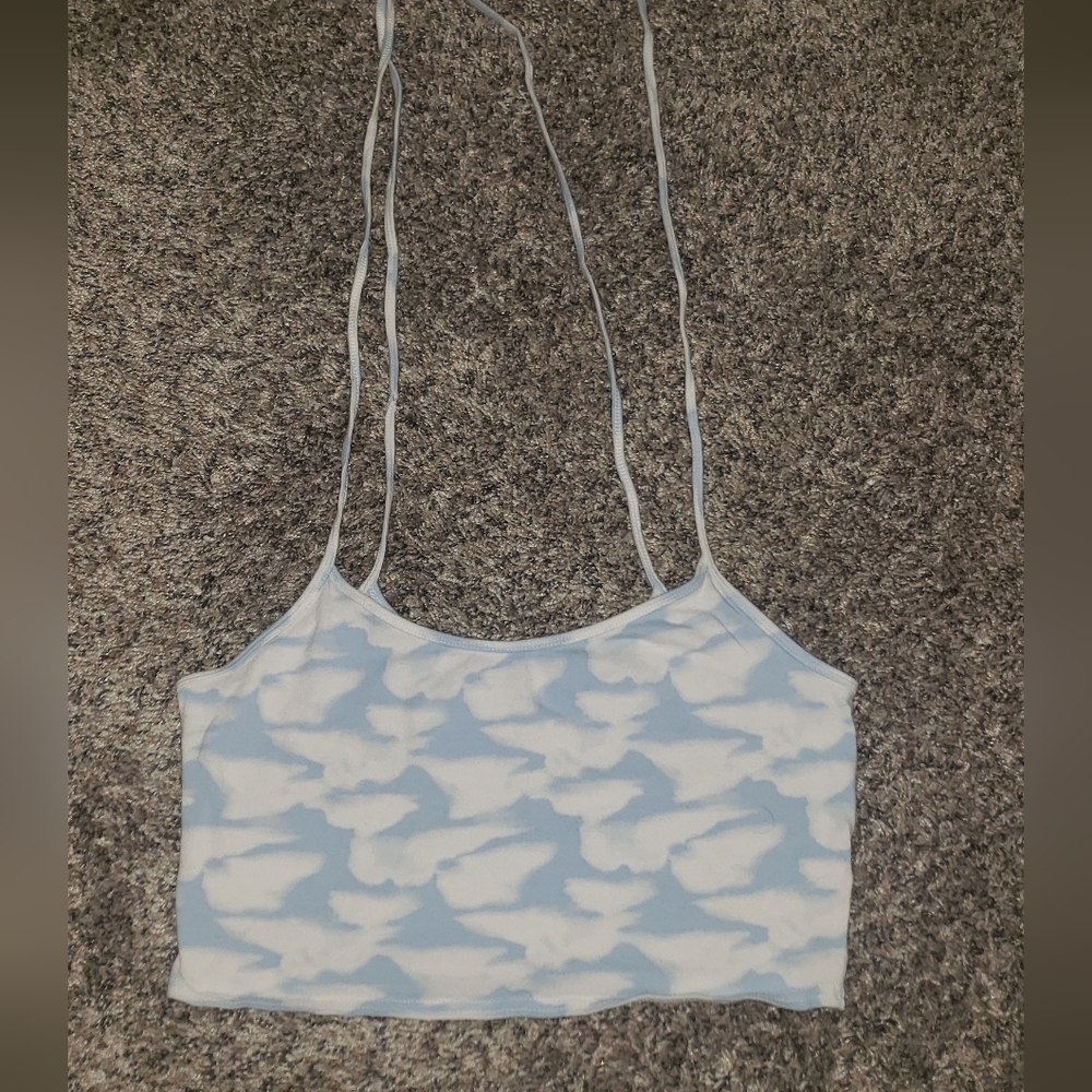 PacSun| Cloud Pattern Tie Strap Camisole